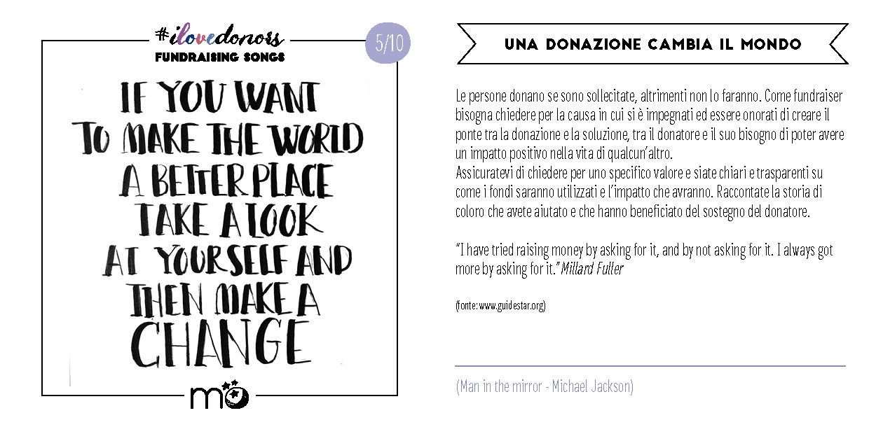 Una donazione cambia il mondo